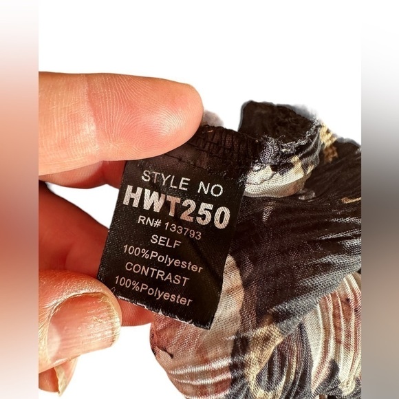 POL Size large stunning black lace bodice &floral‎ top . NWOT. - Picture 5 of 6